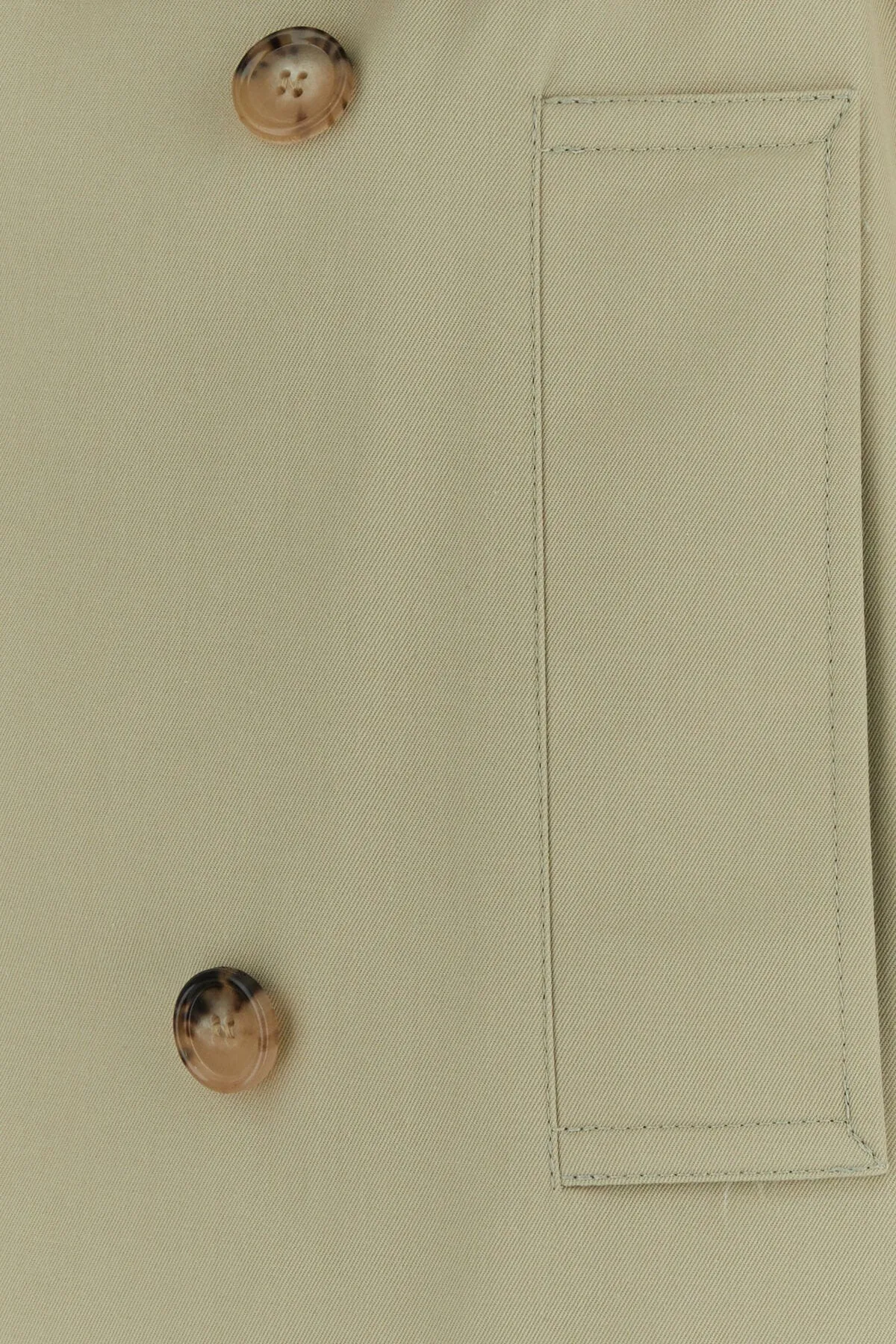 Beige polyester blend trench coat    
