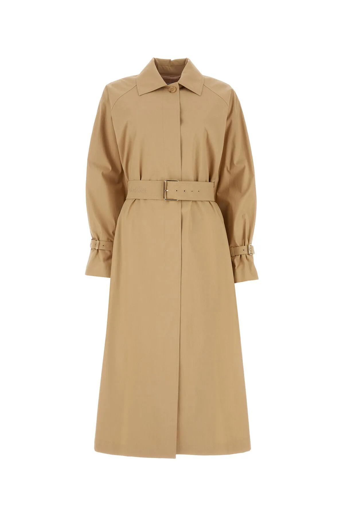 Beige stretch cotton Memo oversize trench    