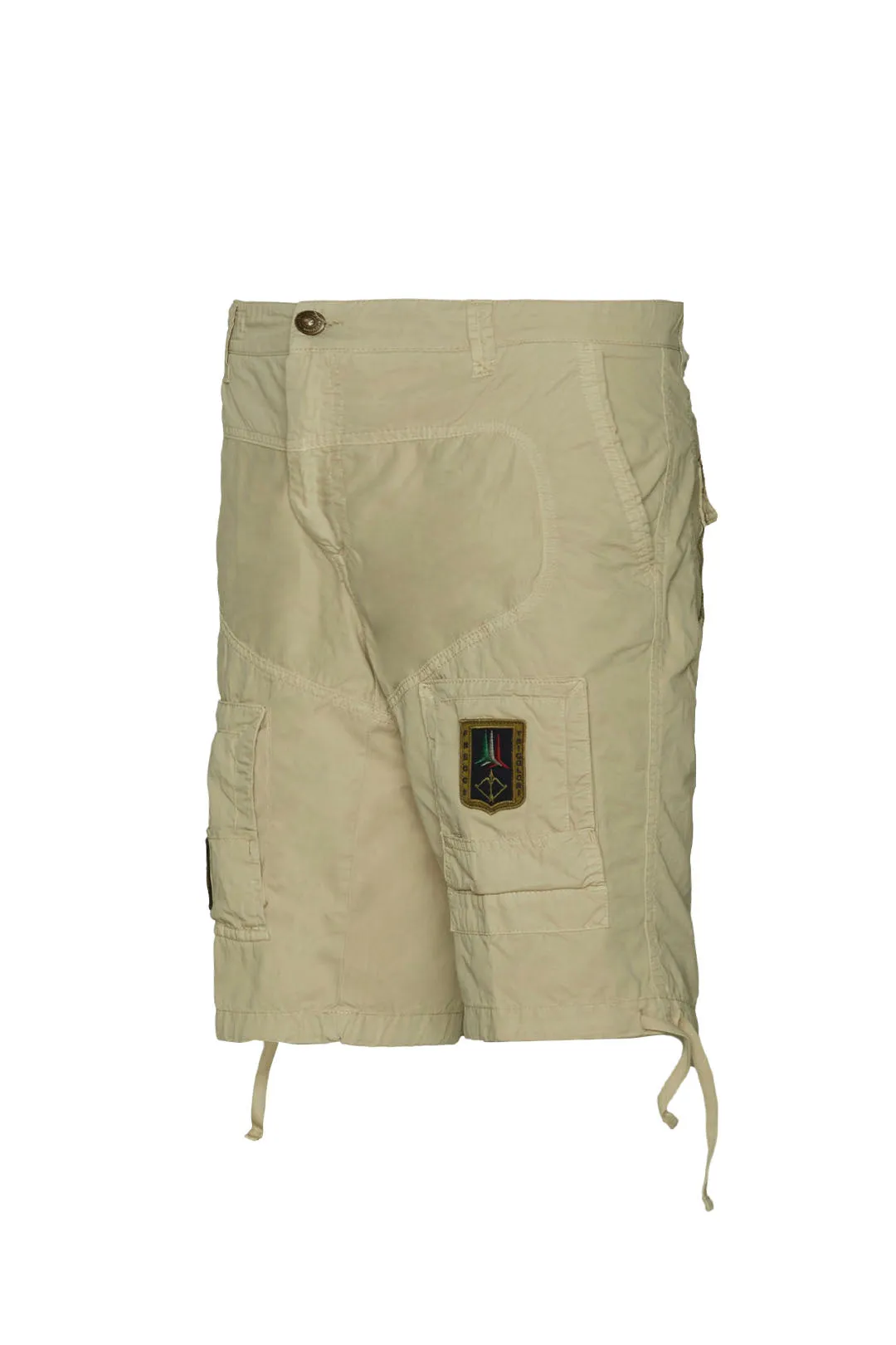Bermuda with Aeronautica Militare Logo / Beige