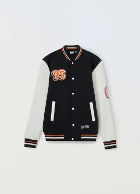 BLUKIDS  Giacca varsity in puro cotone ragazzo