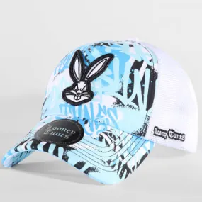 Cappello Trucker Graff Bugs Bunny Azzurro Bianco