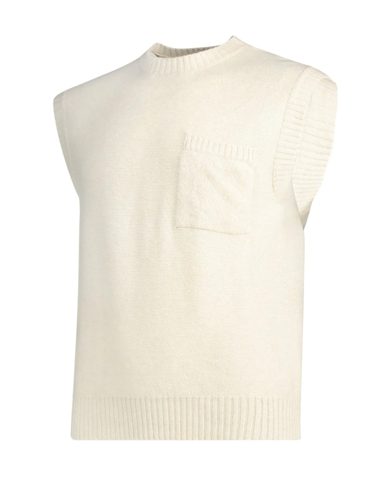 Gilet cashmere beige
