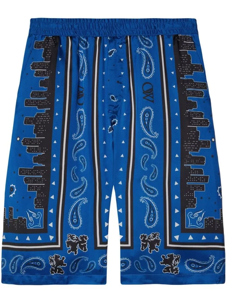 off-white Shorts stampa paisley