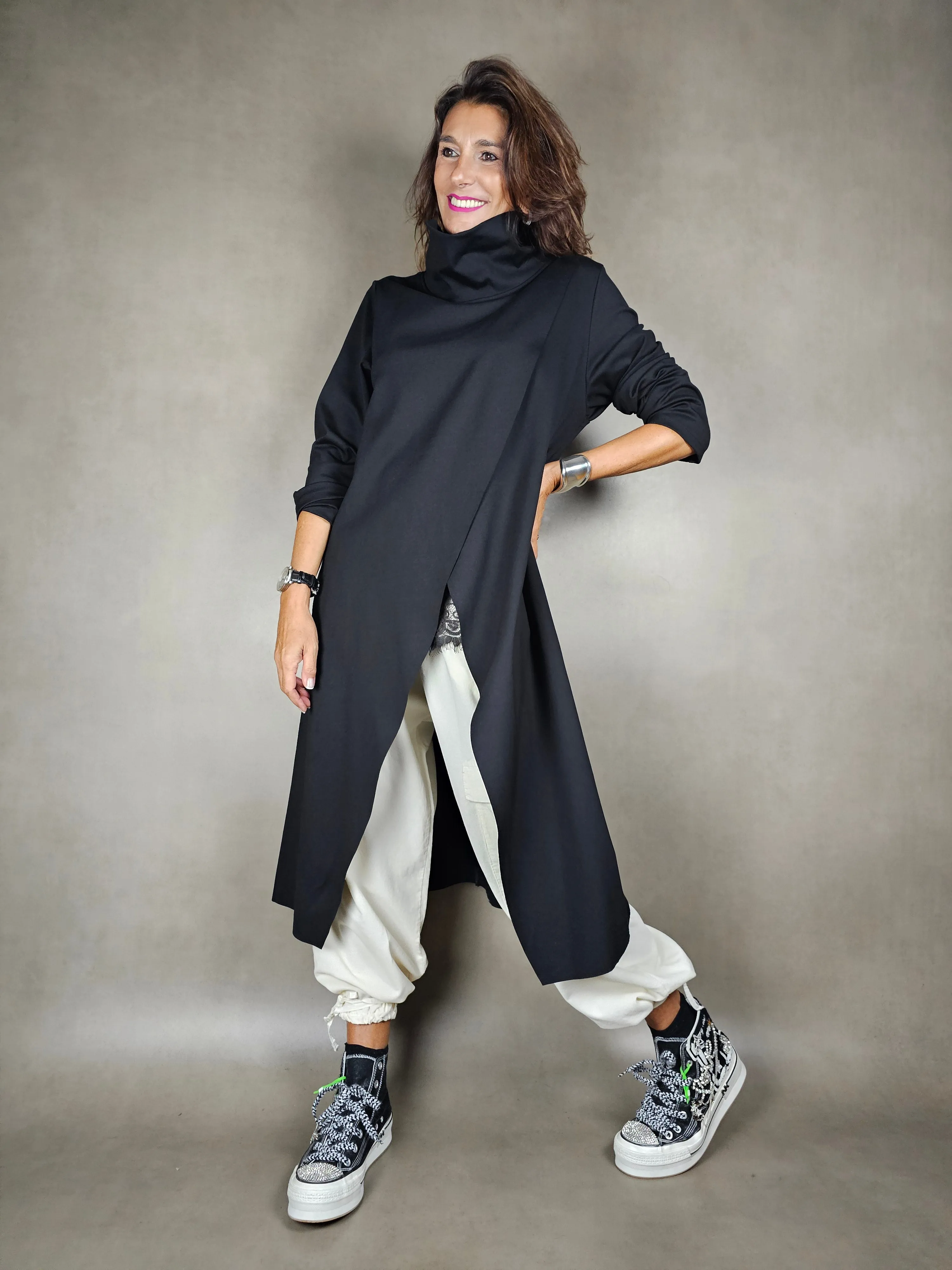 pantalone costine coulisse fondo 100co