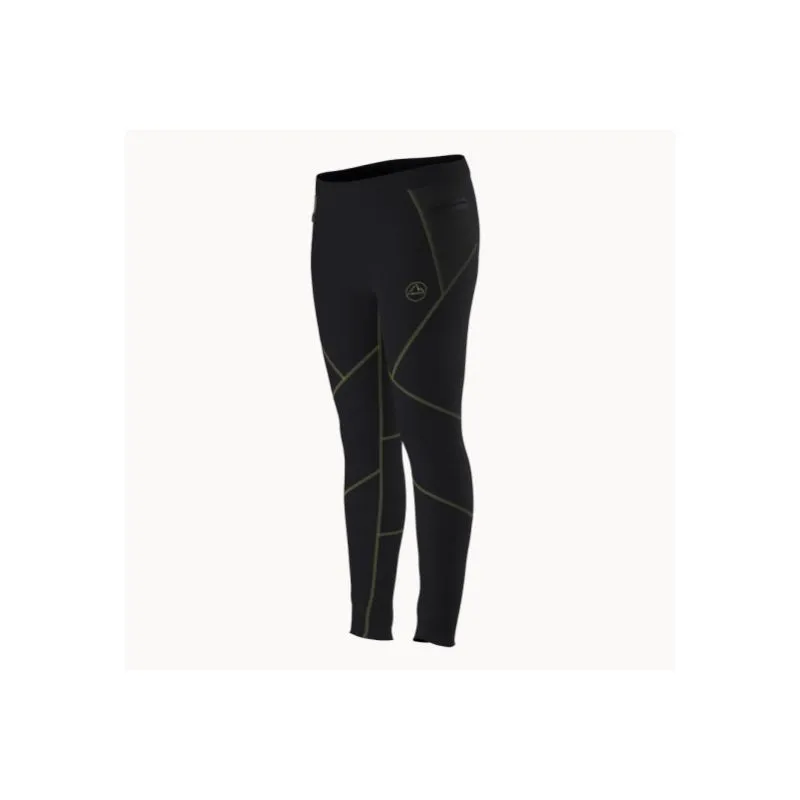 Pantaloni da donna La Sportiva Primal (Black/Green Banana)