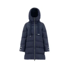 Piumino Donna in raso con cappuccio