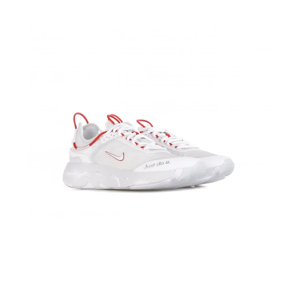 scarpa bassa uomo react live WHITE/WHITE/UNIVERSITY RED/NOBLE GREEN