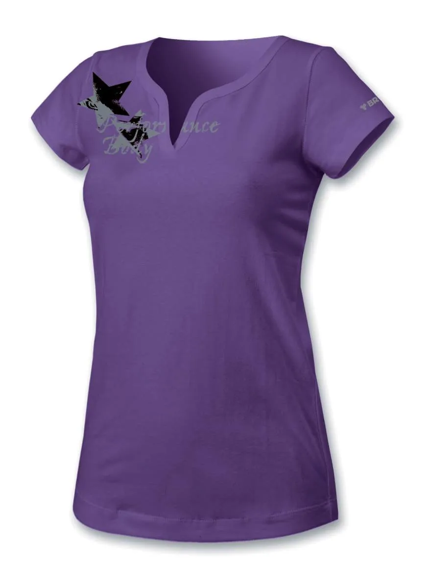 T-shirt Donna maniche corte, collo a V _ Brugi