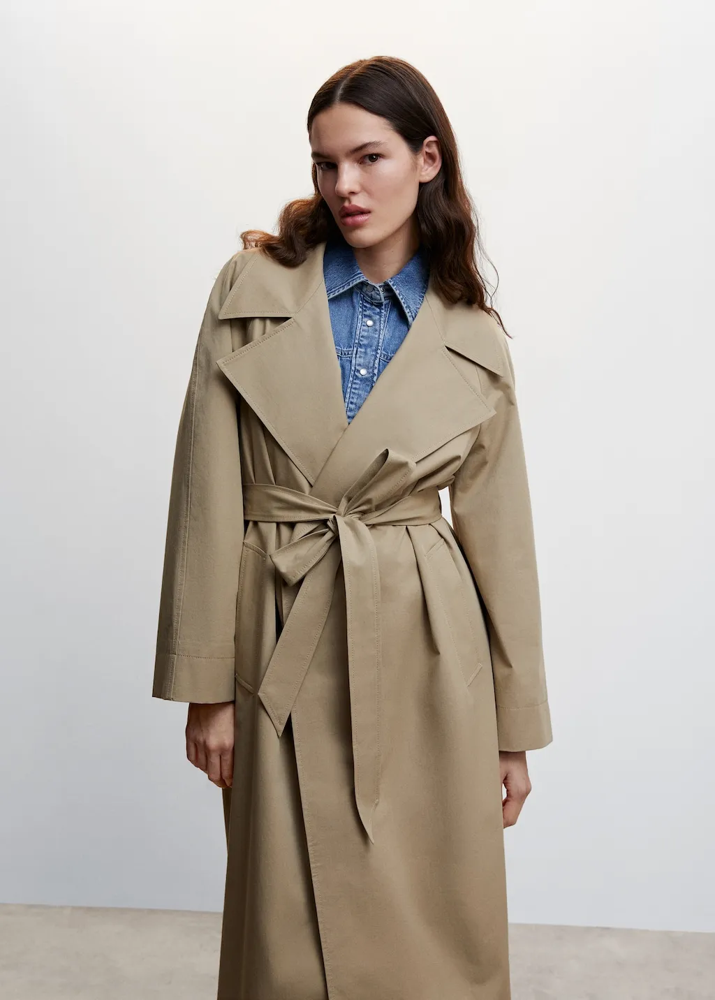 Trench cotone oversize