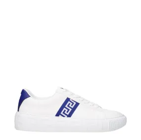 Versace Sneakers Greca Uomo Pelle Bianco/Blu